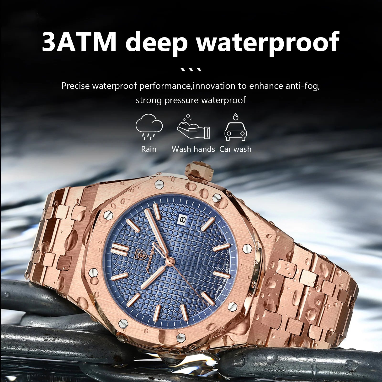 Men Watch Stainless Steel FASHION