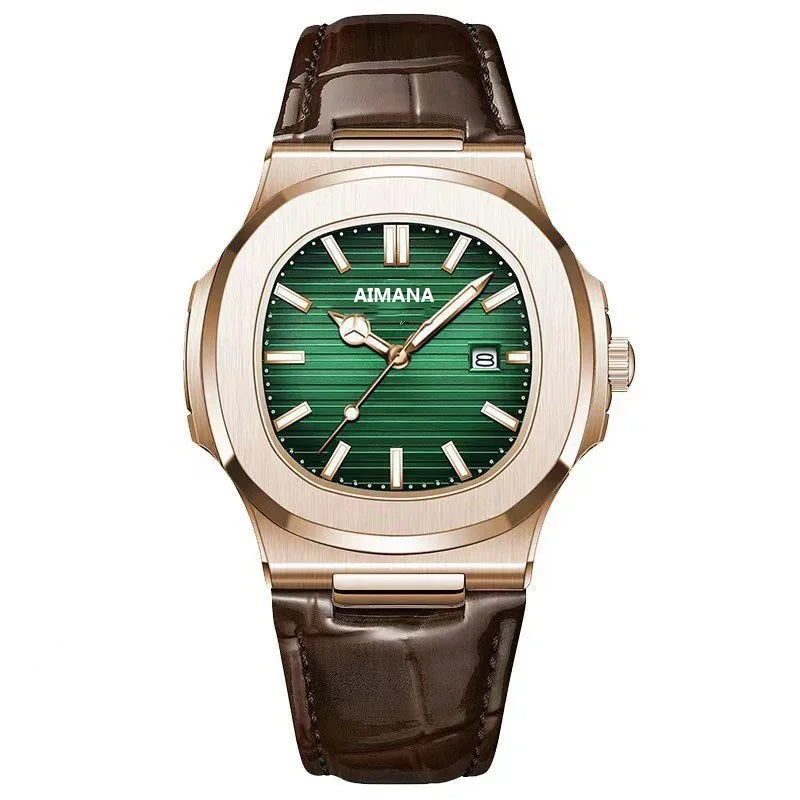 Leather Strap Waterproof Wirstwatch