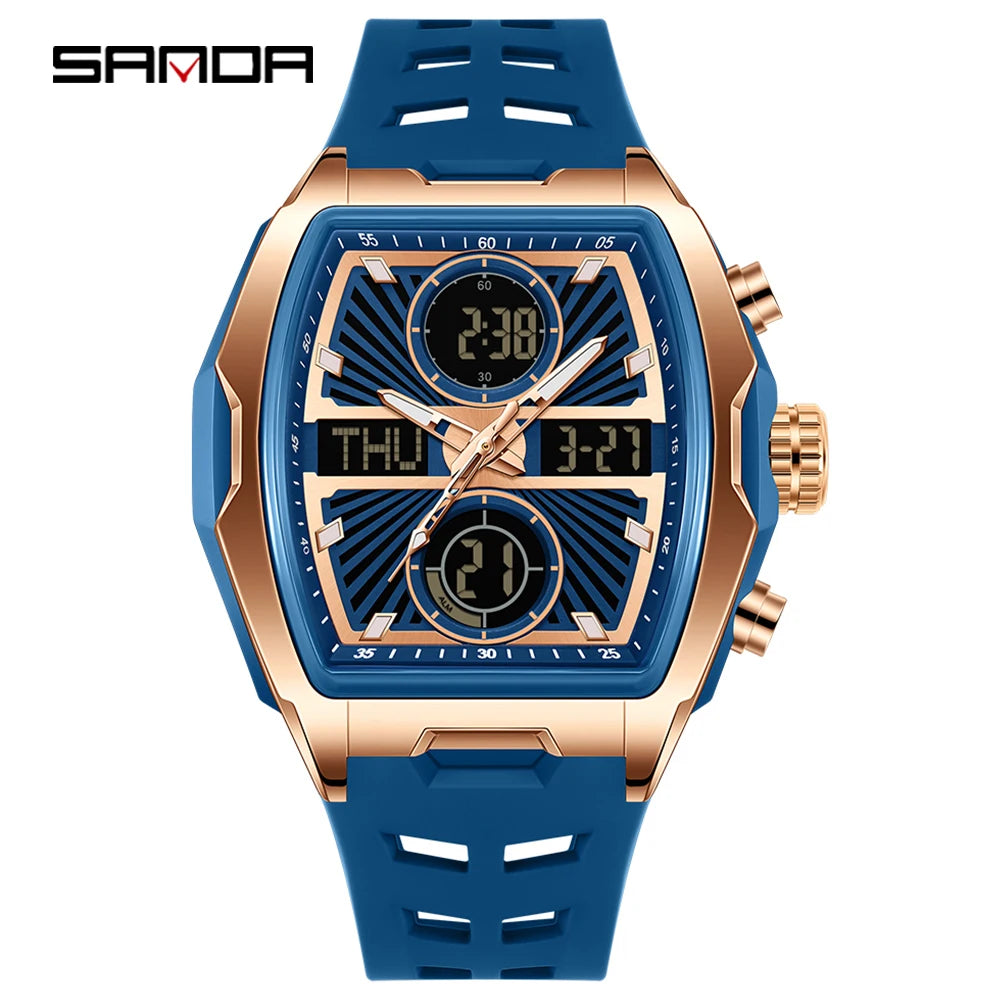 Fashion Tonneau Digital Watch