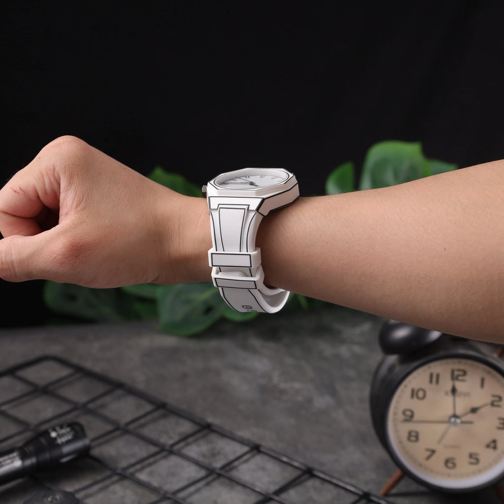 Modern Minimalist Sketching Creative Sports and Leisure Watch Creative Design Waterproof Watch