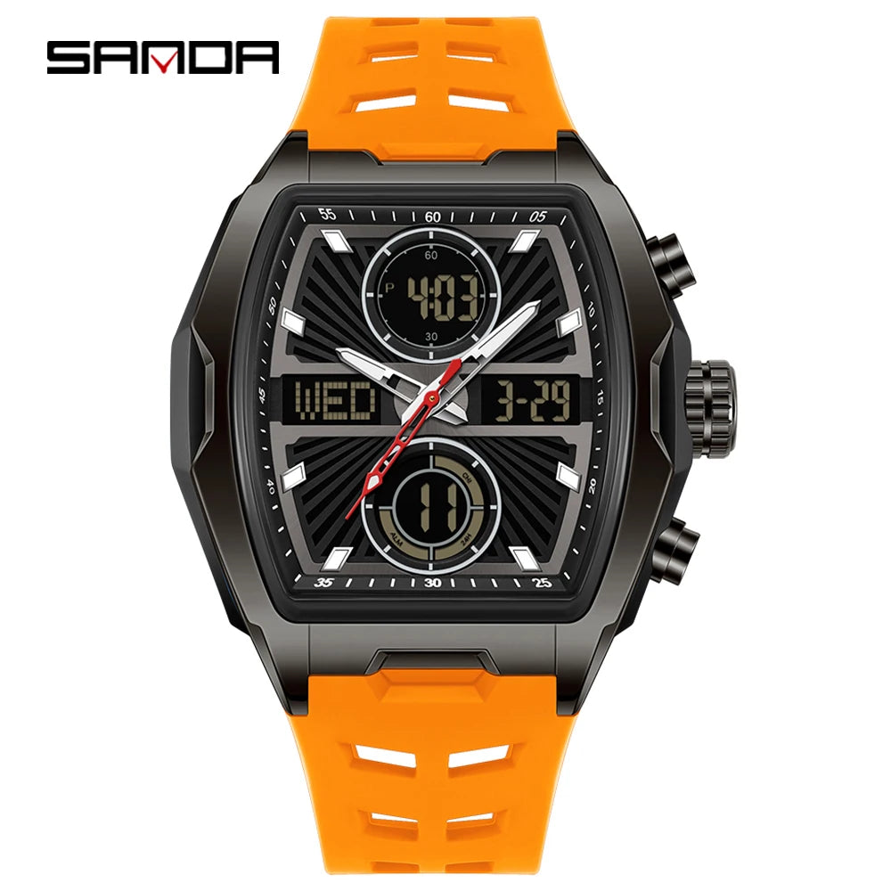 Fashion Tonneau Digital Watch