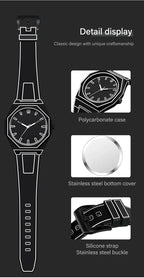 Modern Minimalist Sketching Creative Sports and Leisure Watch Creative Design Waterproof Watch