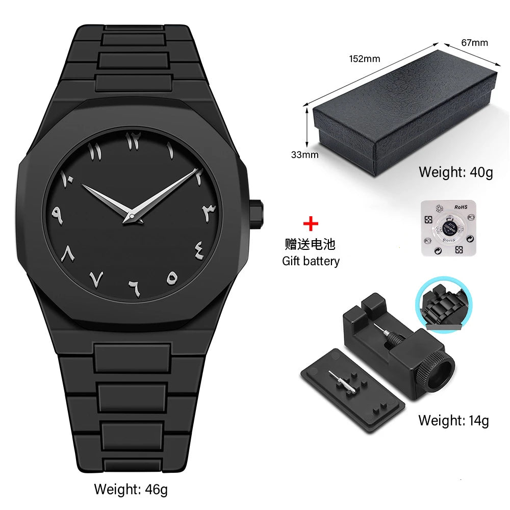 Modern Minimalist Sketching Creative Sports and Leisure Watch Creative Design Waterproof Watch