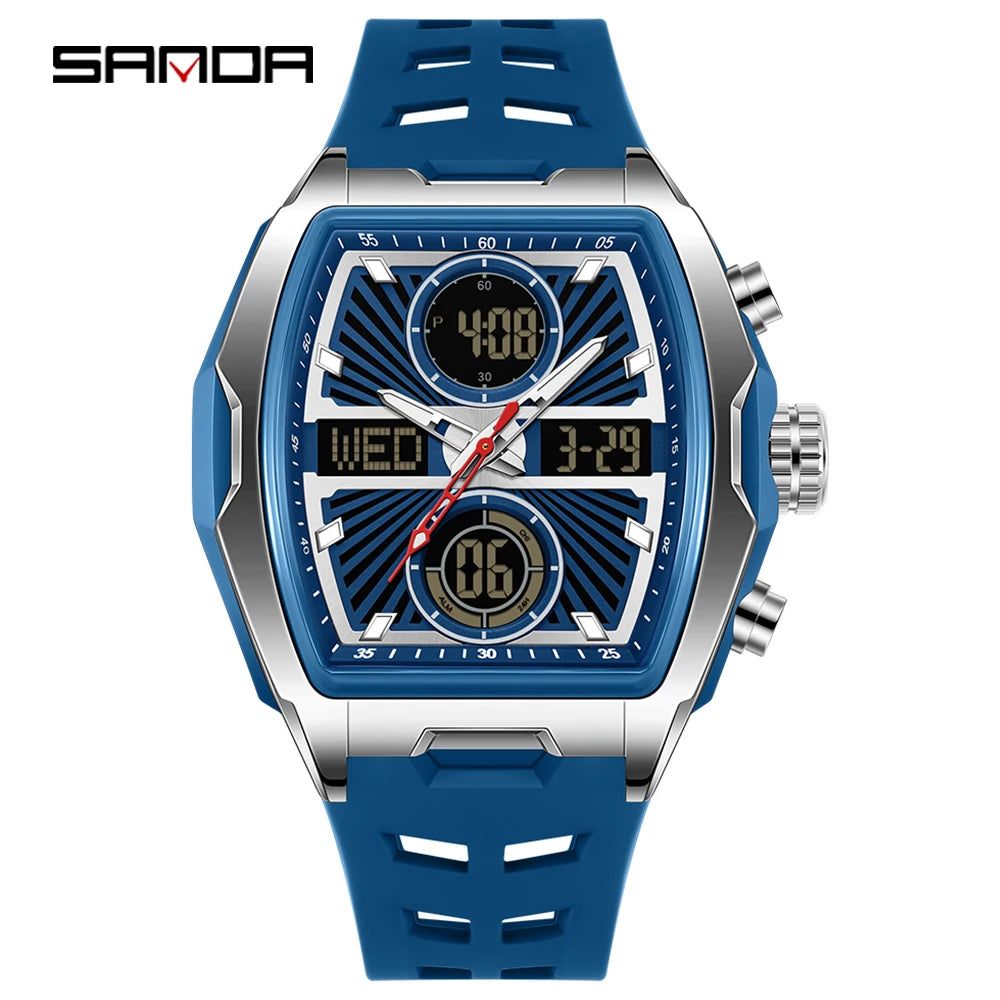 Fashion Tonneau Digital Watch