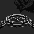 Modern Minimalist Sketching Creative Sports and Leisure Watch Creative Design Waterproof Watch