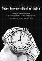 Minimalist Sketch Creative Sports Watch Calendar Digital Waterproof Watch Men's Clock Watch
