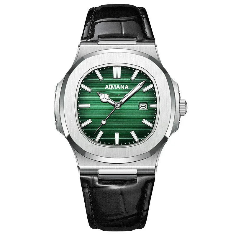 Leather Strap Waterproof Wirstwatch