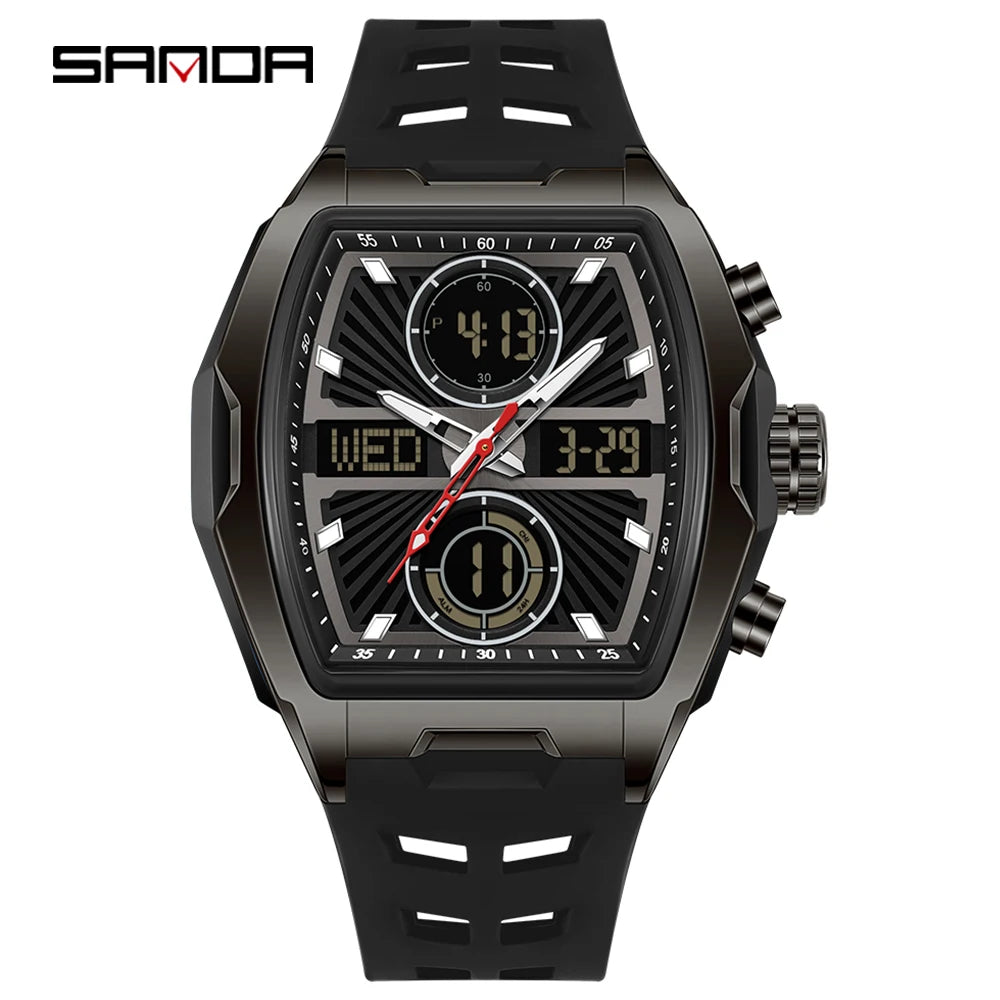 Fashion Tonneau Digital Watch
