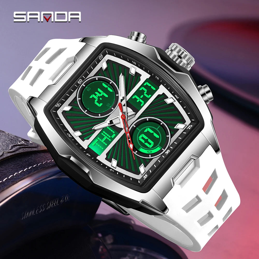 Fashion Tonneau Digital Watch