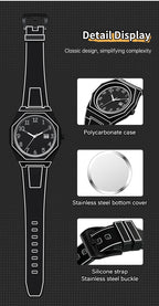 Minimalist Sketch Creative Sports Watch Calendar Digital Waterproof Watch Men's Clock Watch