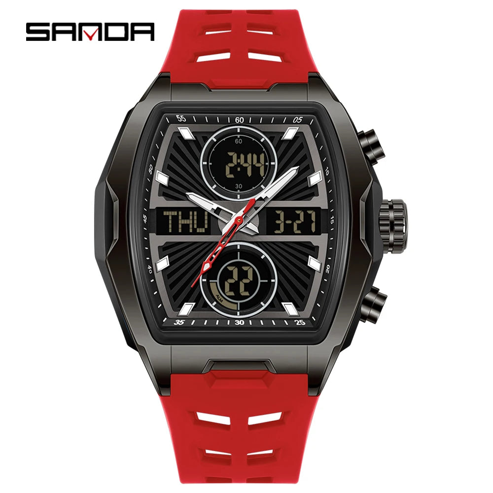 Fashion Tonneau Digital Watch