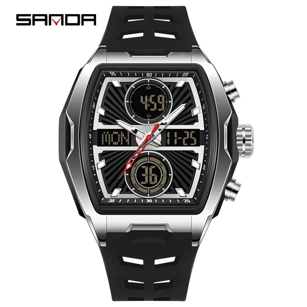 Fashion Tonneau Digital Watch