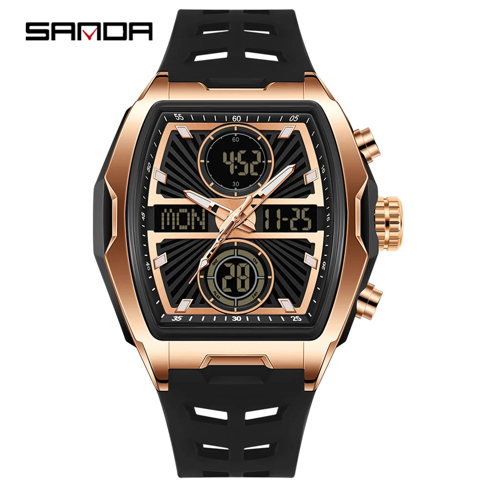 Fashion Tonneau Digital Watch