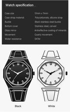 Modern Minimalist Sketching Creative Sports and Leisure Watch Creative Design Waterproof Watch