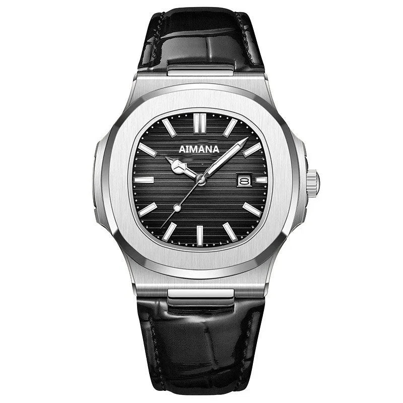 Leather Strap Waterproof Wirstwatch