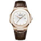 Leather Strap Waterproof Wirstwatch