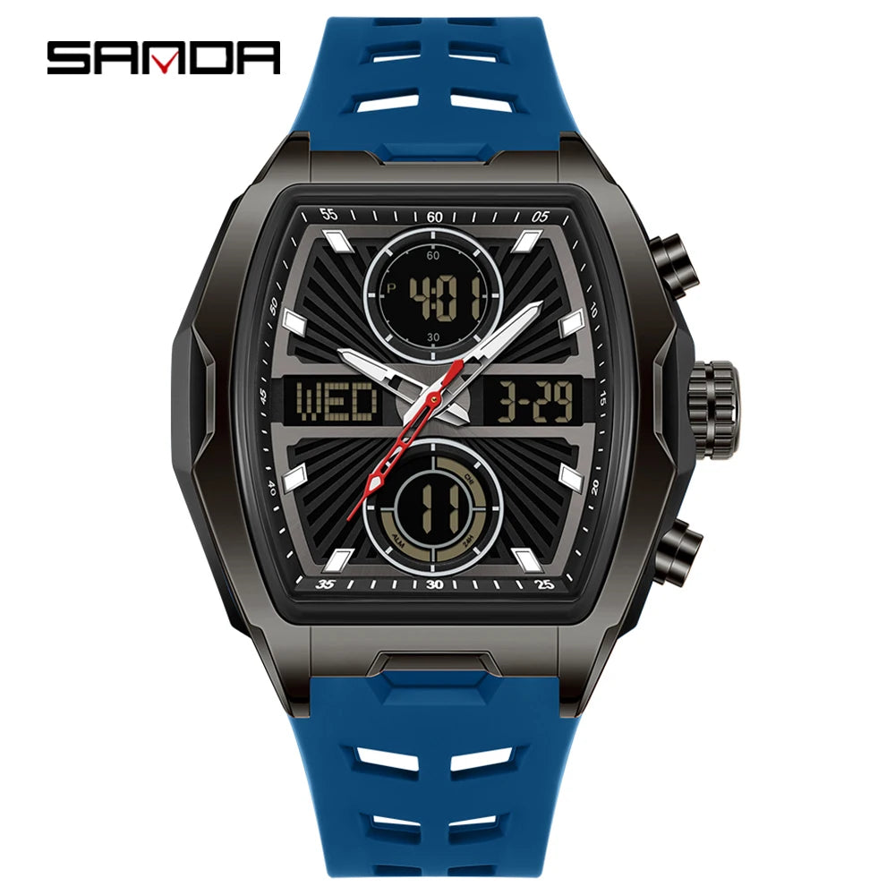 Fashion Tonneau Digital Watch